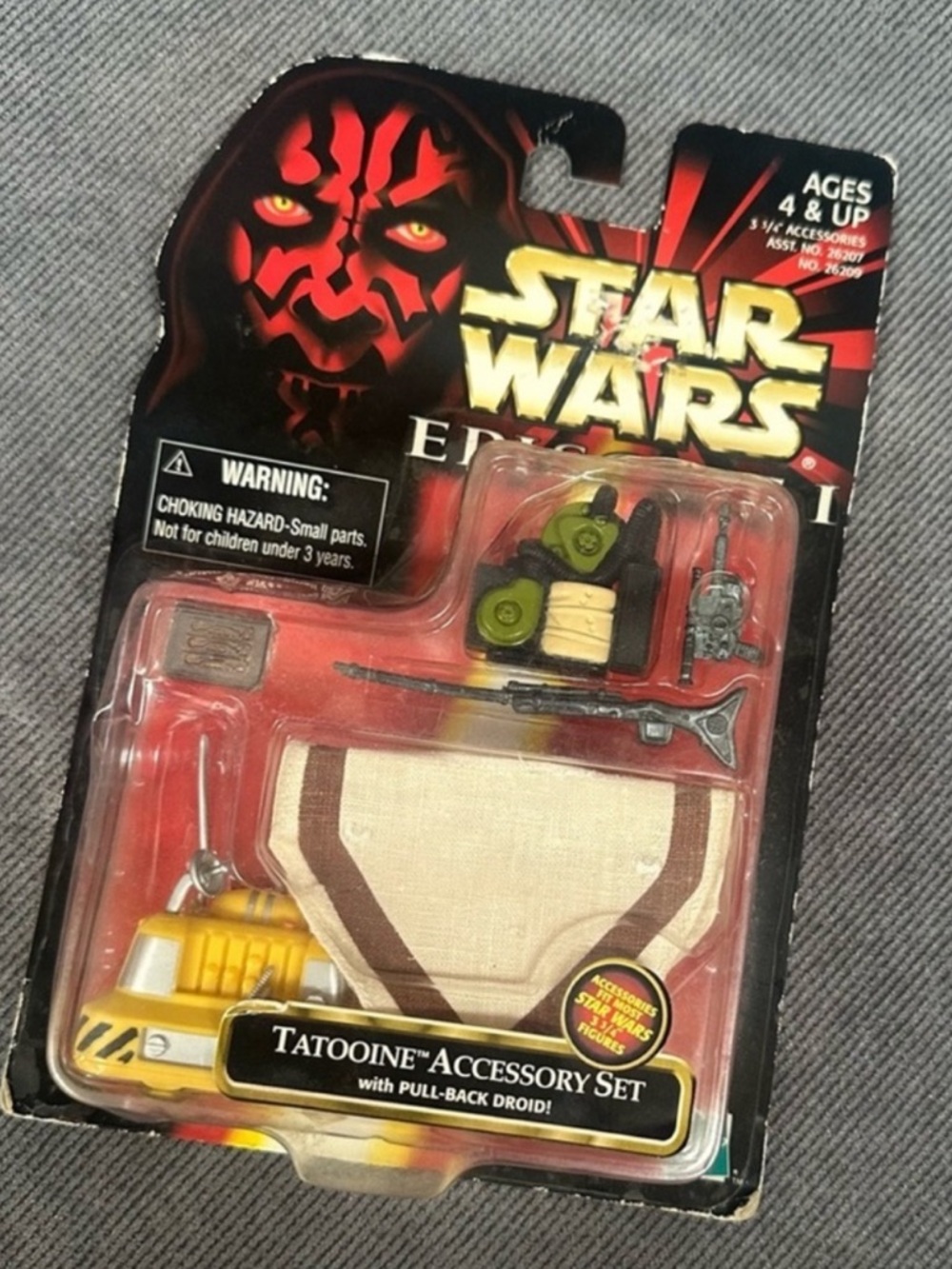 1998 Star Wars TATOOINE ACCESSORY SET With Pull-Back Droid
